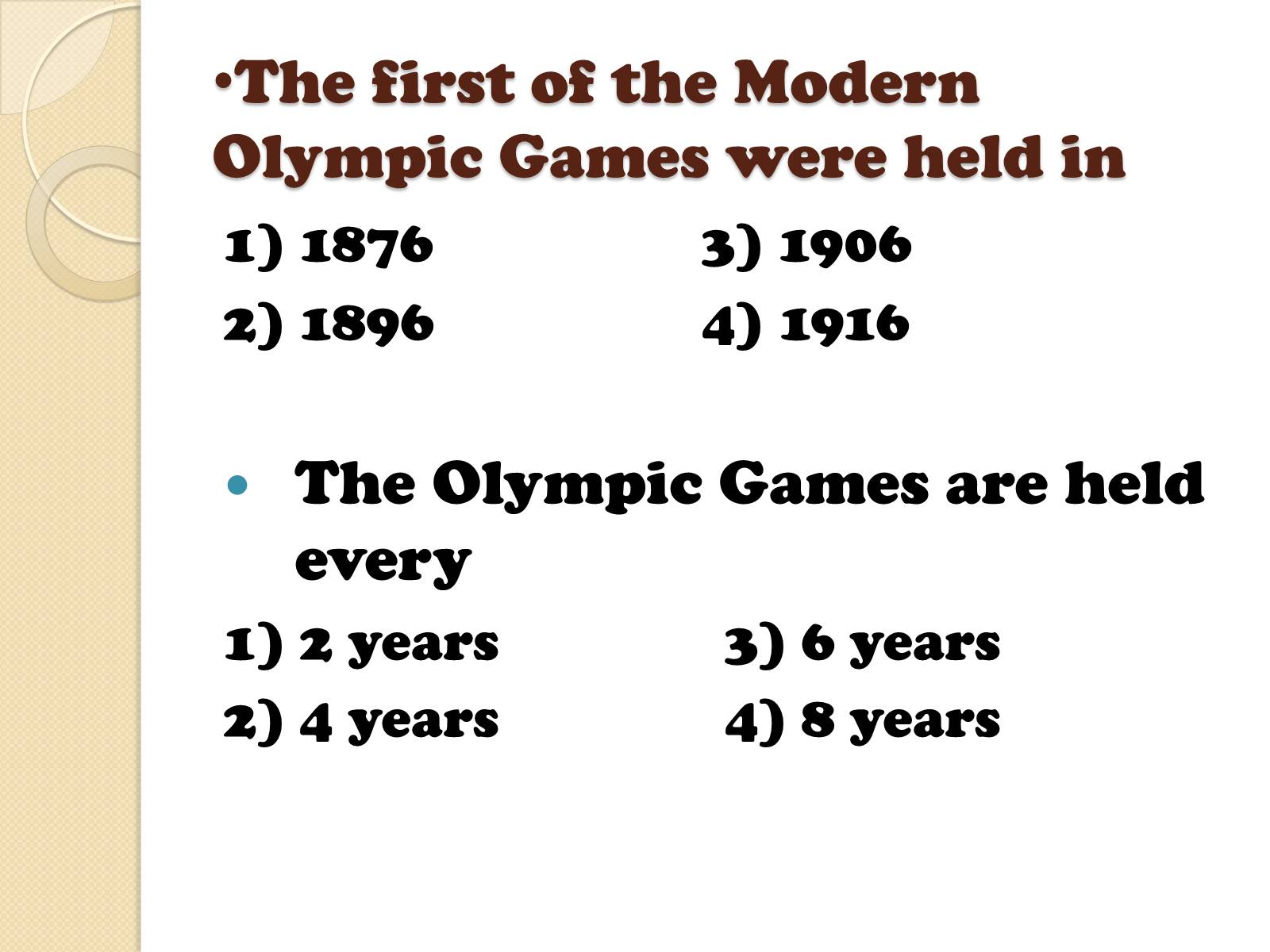 Презентація на тему «Olympic Games» - Слайд #7 Презентація на тему «Olympic Games» - Слайд #7