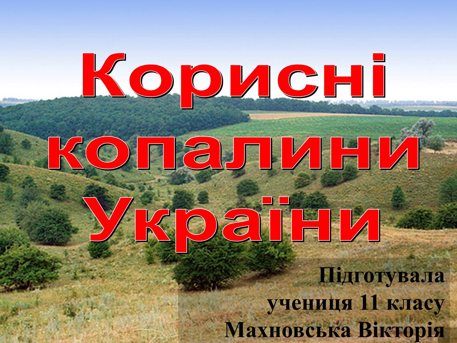 Презентація на тему «Корисні копалини України» (варіант 2) - Слайд #1 Презентація на тему «Корисні копалини України» (варіант 2) - Слайд #1