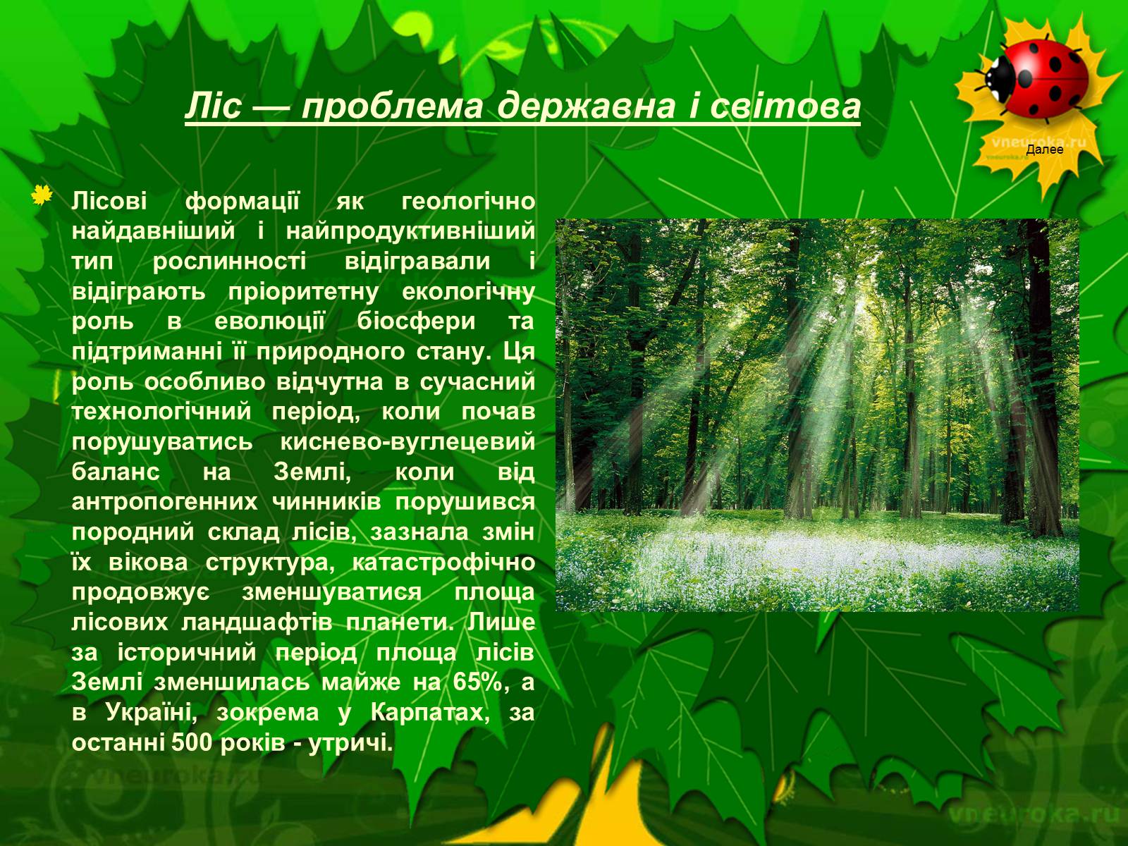 Презентація на тему «Екологічні проблеми лісів України» - Слайд #37 Презентація на тему «Екологічні проблеми лісів України» - Слайд #37