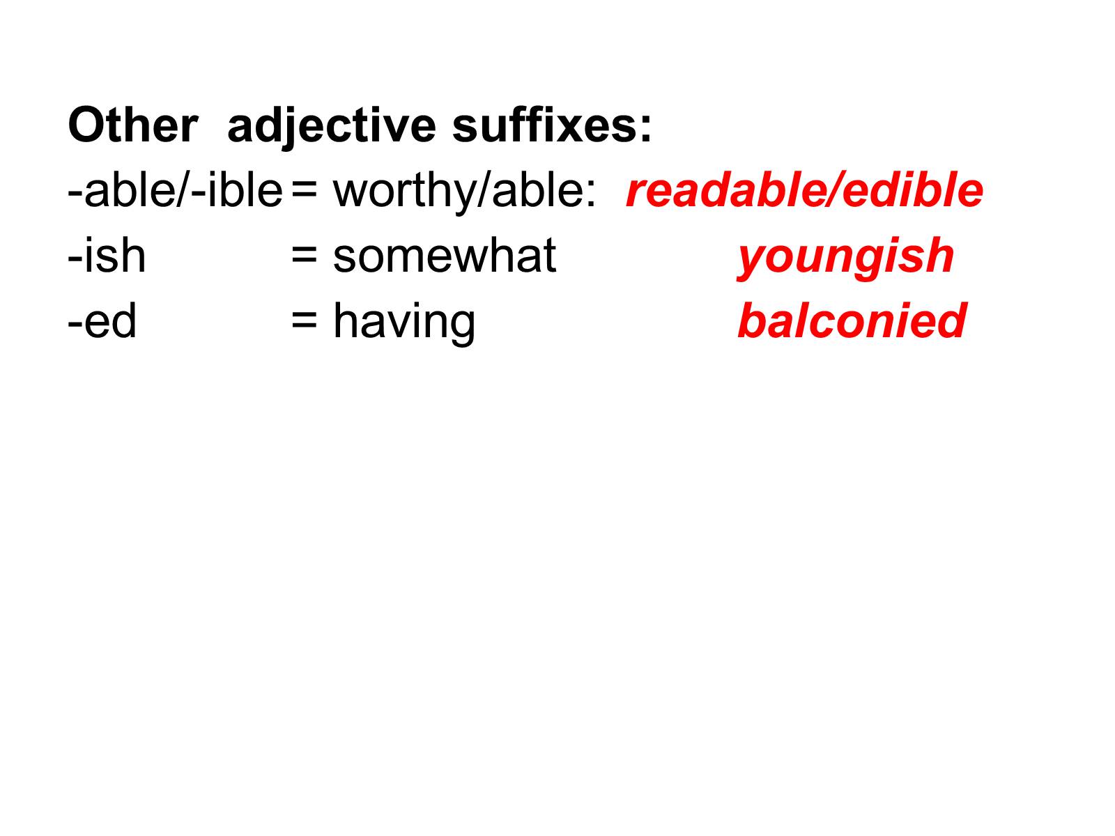 Презентація на тему «Adjectives in English» - Слайд #12 Презентація на тему «Adjectives in English» - Слайд #12