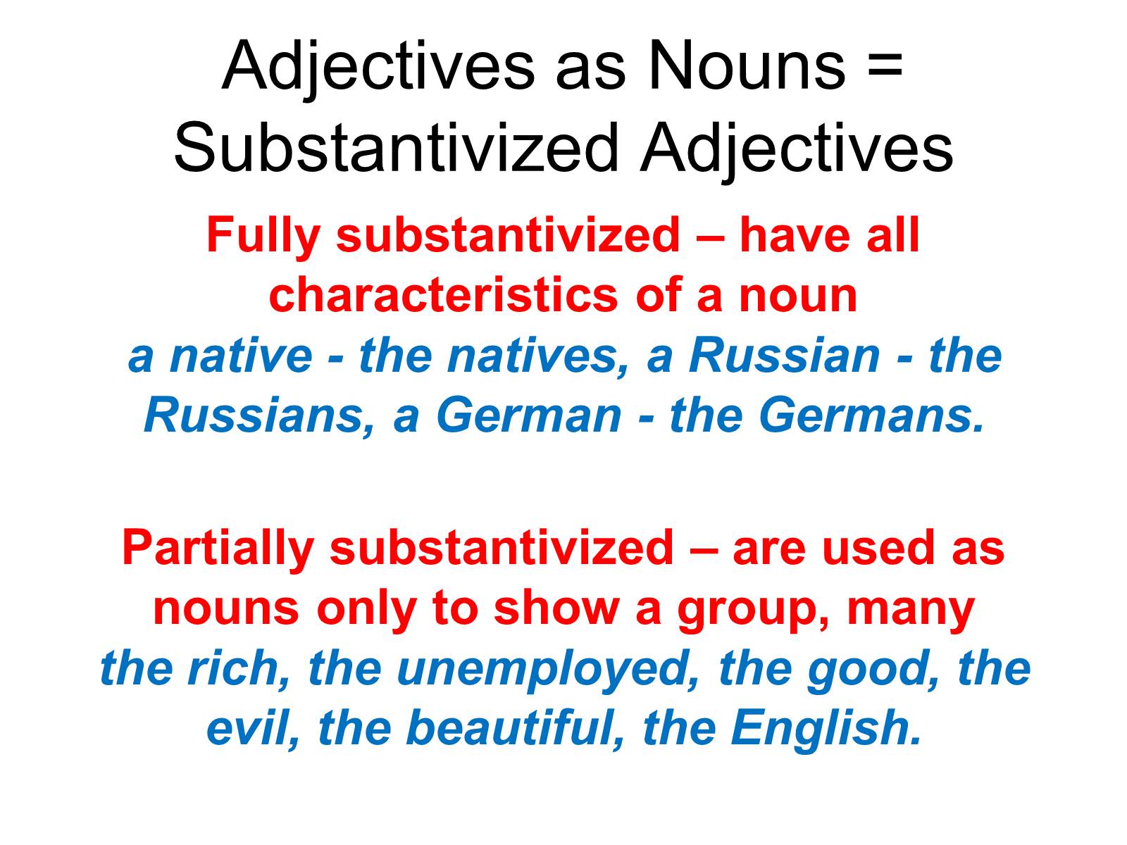 Презентація на тему «Adjectives in English» - Слайд #15 Презентація на тему «Adjectives in English» - Слайд #15