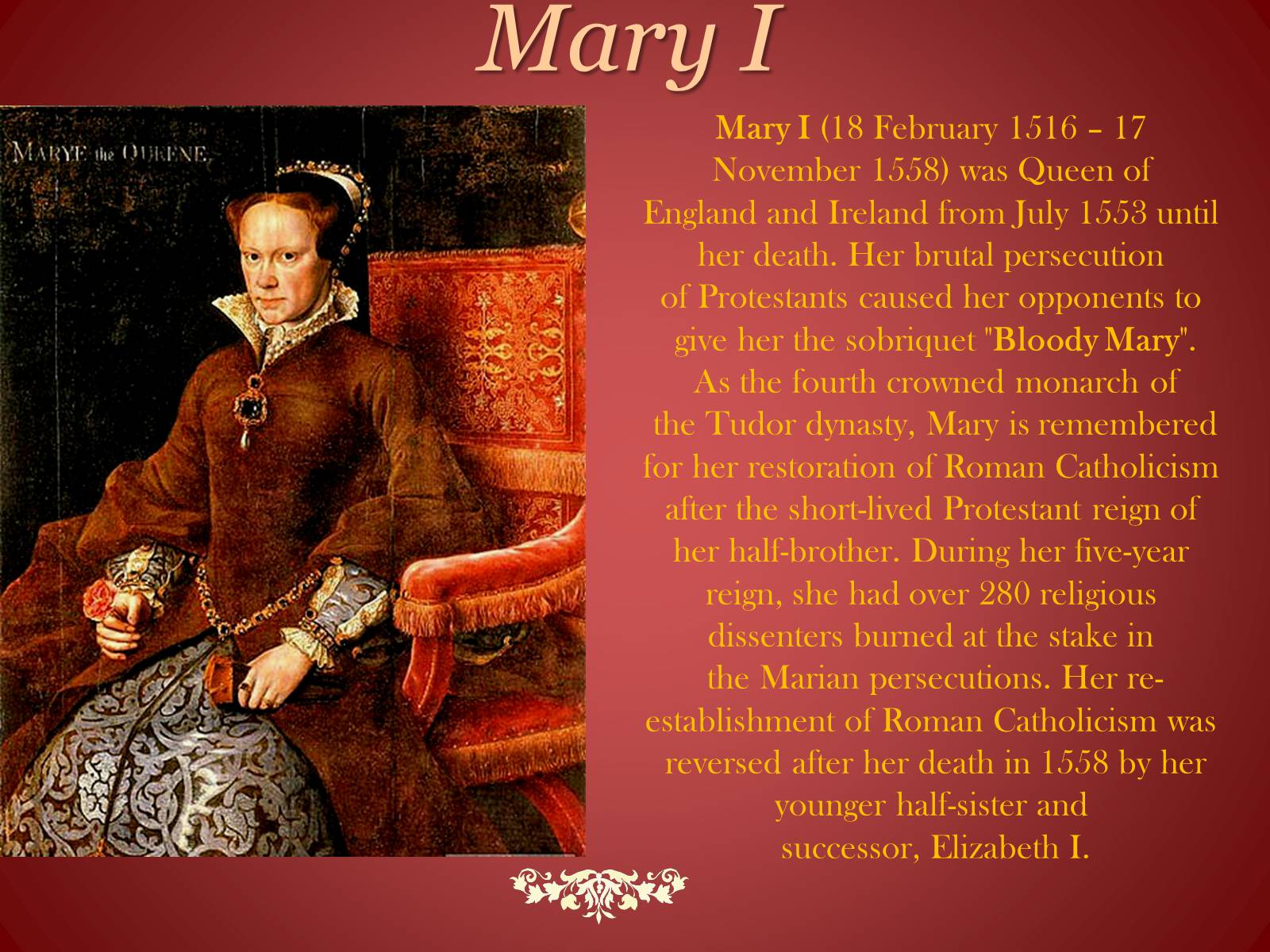 Презентація на тему «Elizabeth I Tudor» - Слайд #11 Презентація на тему «Elizabeth I Tudor» - Слайд #11