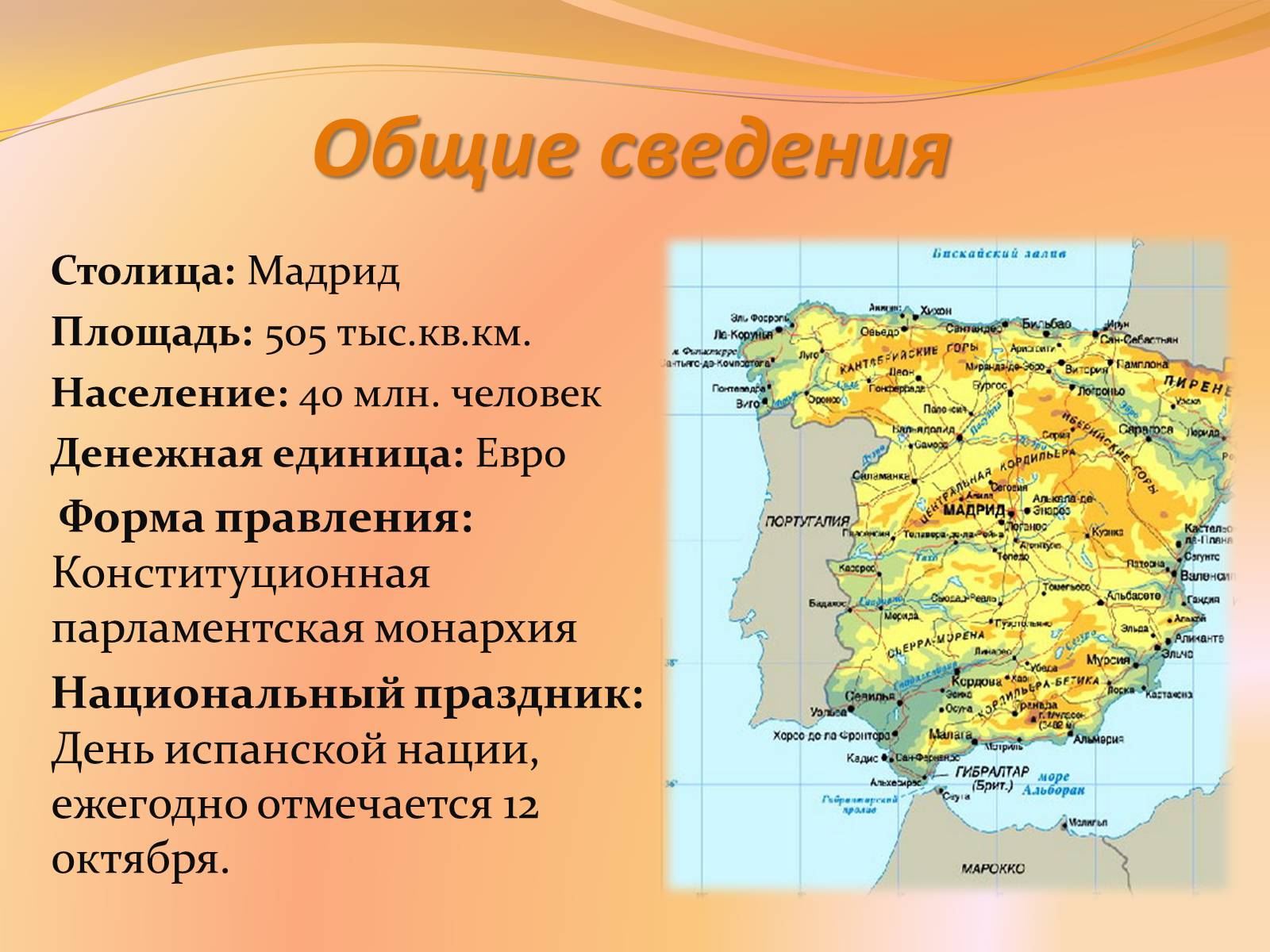 Презентація на тему «Испания» (варіант 1) - Слайд #2 Презентація на тему «Испания» (варіант 1) - Слайд #2