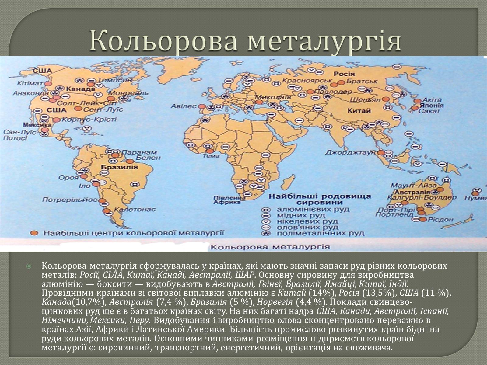 Презентація на тему «Промисловість світу» - Слайд #7 Презентація на тему «Промисловість світу» - Слайд #7