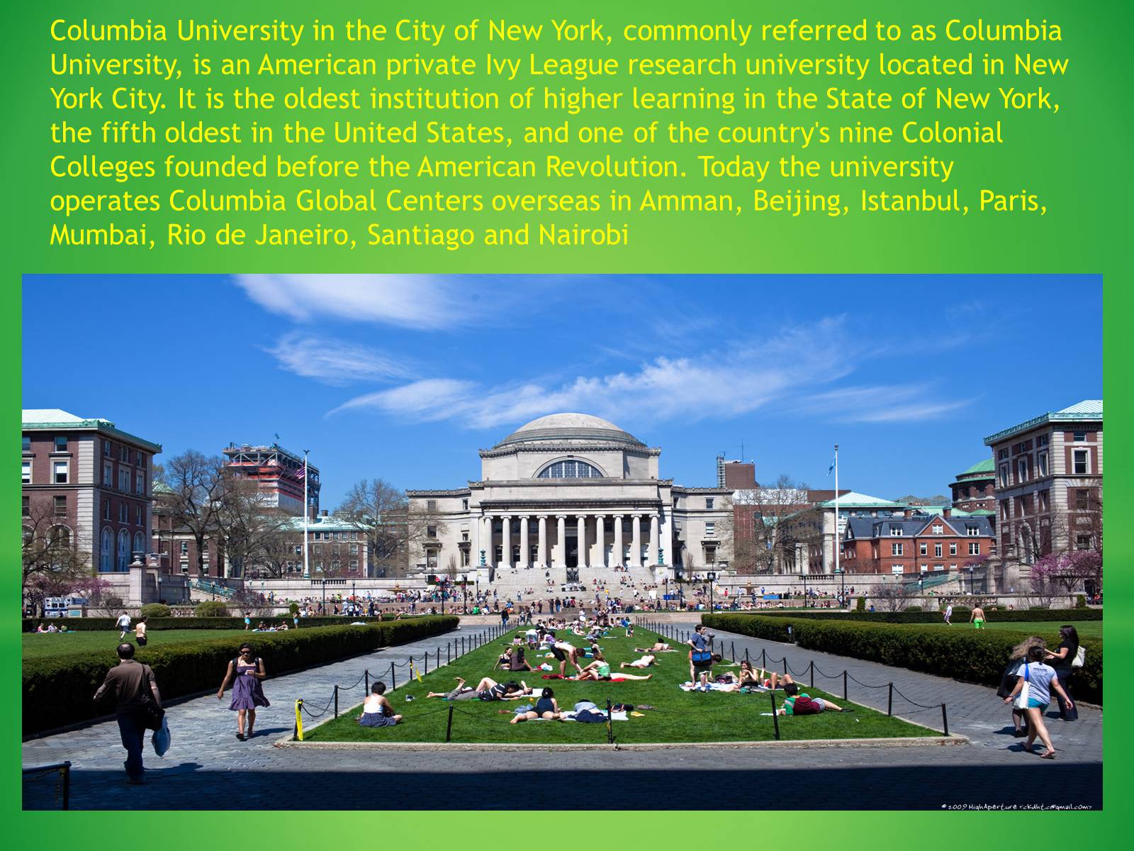 Презентація на тему «Columbia University» - Слайд #2 Презентація на тему «Columbia University» - Слайд #2