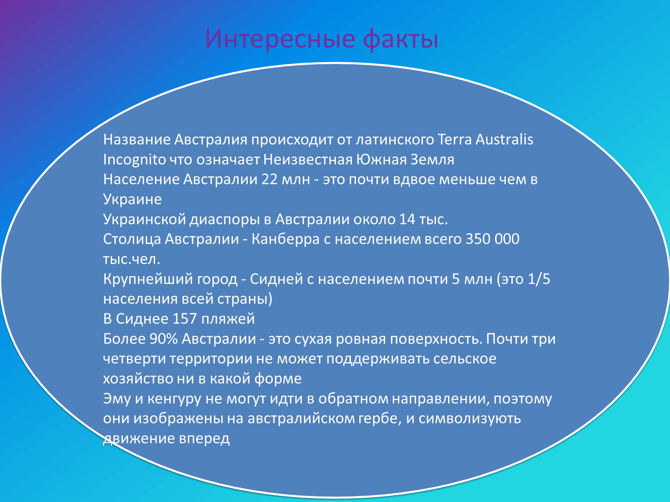 Презентація на тему «Австралия» (варіант 3) - Слайд #20 Презентація на тему «Австралия» (варіант 3) - Слайд #20