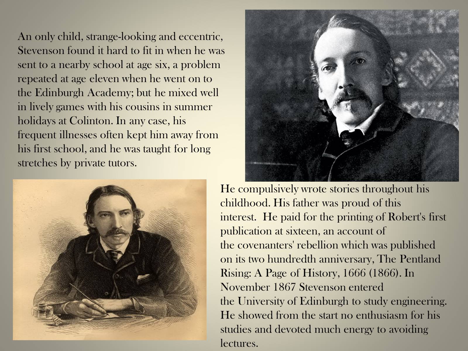 Презентація на тему «Robert Louis Stevenson» - Слайд #3 Презентація на тему «Robert Louis Stevenson» - Слайд #3