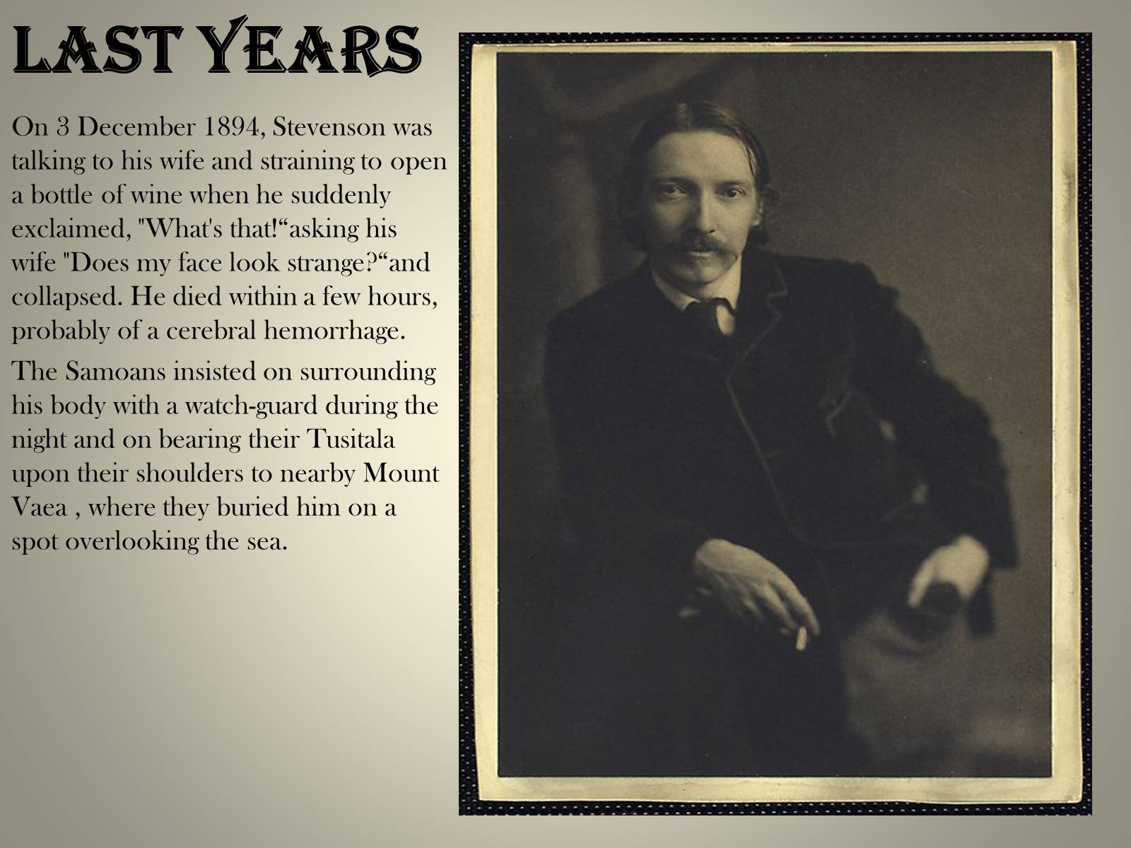 Презентація на тему «Robert Louis Stevenson» - Слайд #6 Презентація на тему «Robert Louis Stevenson» - Слайд #6