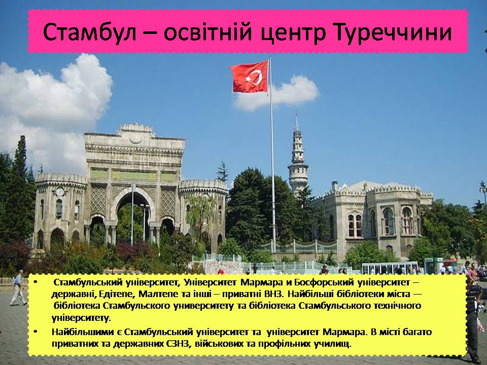 Презентація на тему «Стамбул» - Слайд #17 Презентація на тему «Стамбул» - Слайд #17