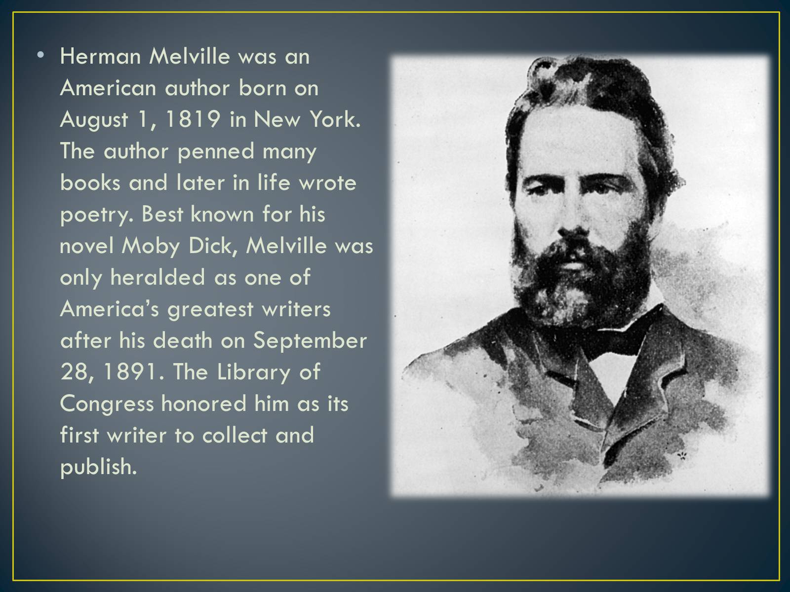 Презентація на тему «Herman Melville» - Слайд #2 Презентація на тему «Herman Melville» - Слайд #2