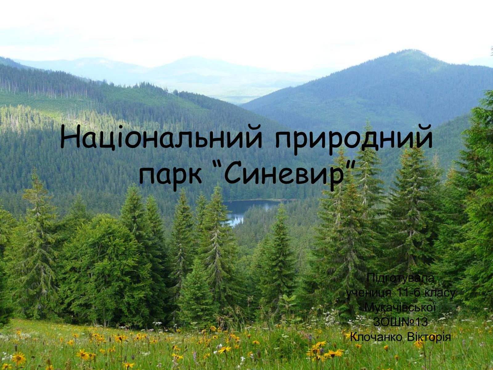 Презентація на тему «Національний природний парк “Синевир”» - Слайд #1 Презентація на тему «Національний природний парк “Синевир”» - Слайд #1