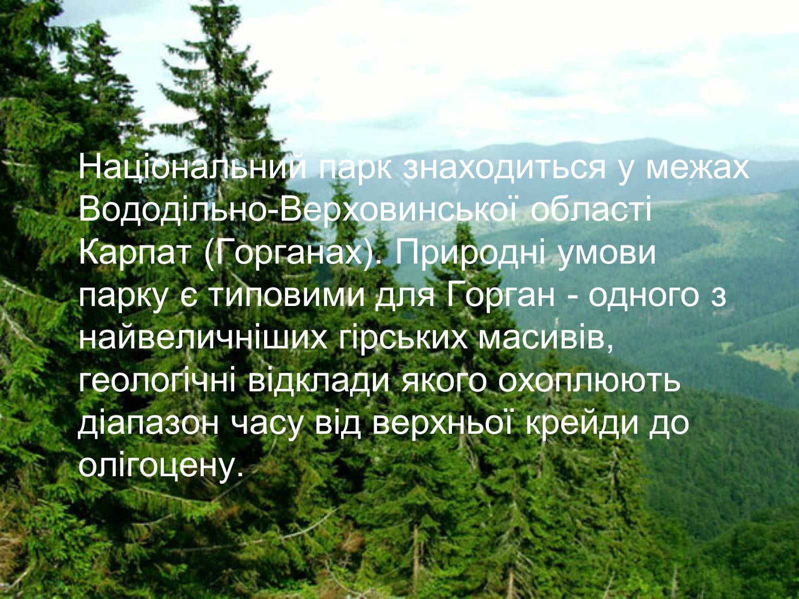 Презентація на тему «Національний природний парк “Синевир”» - Слайд #3 Презентація на тему «Національний природний парк “Синевир”» - Слайд #3