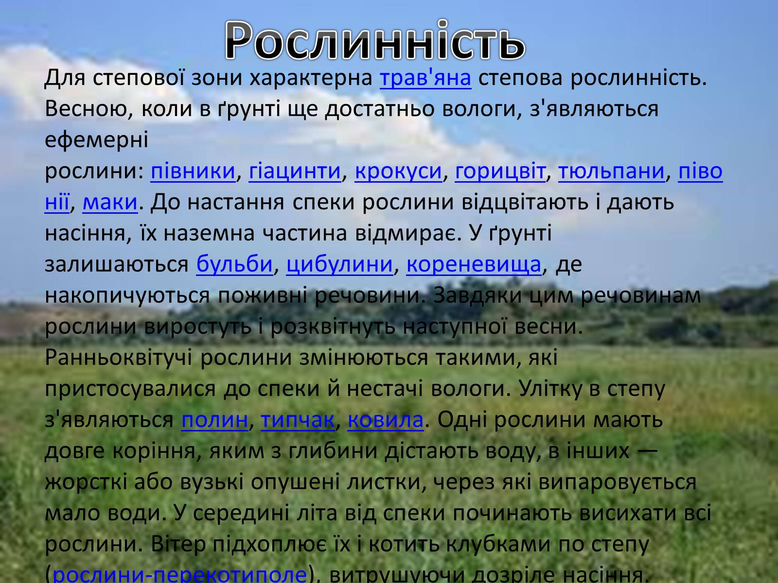 Презентація на тему «Степ» - Слайд #10 Презентація на тему «Степ» - Слайд #10