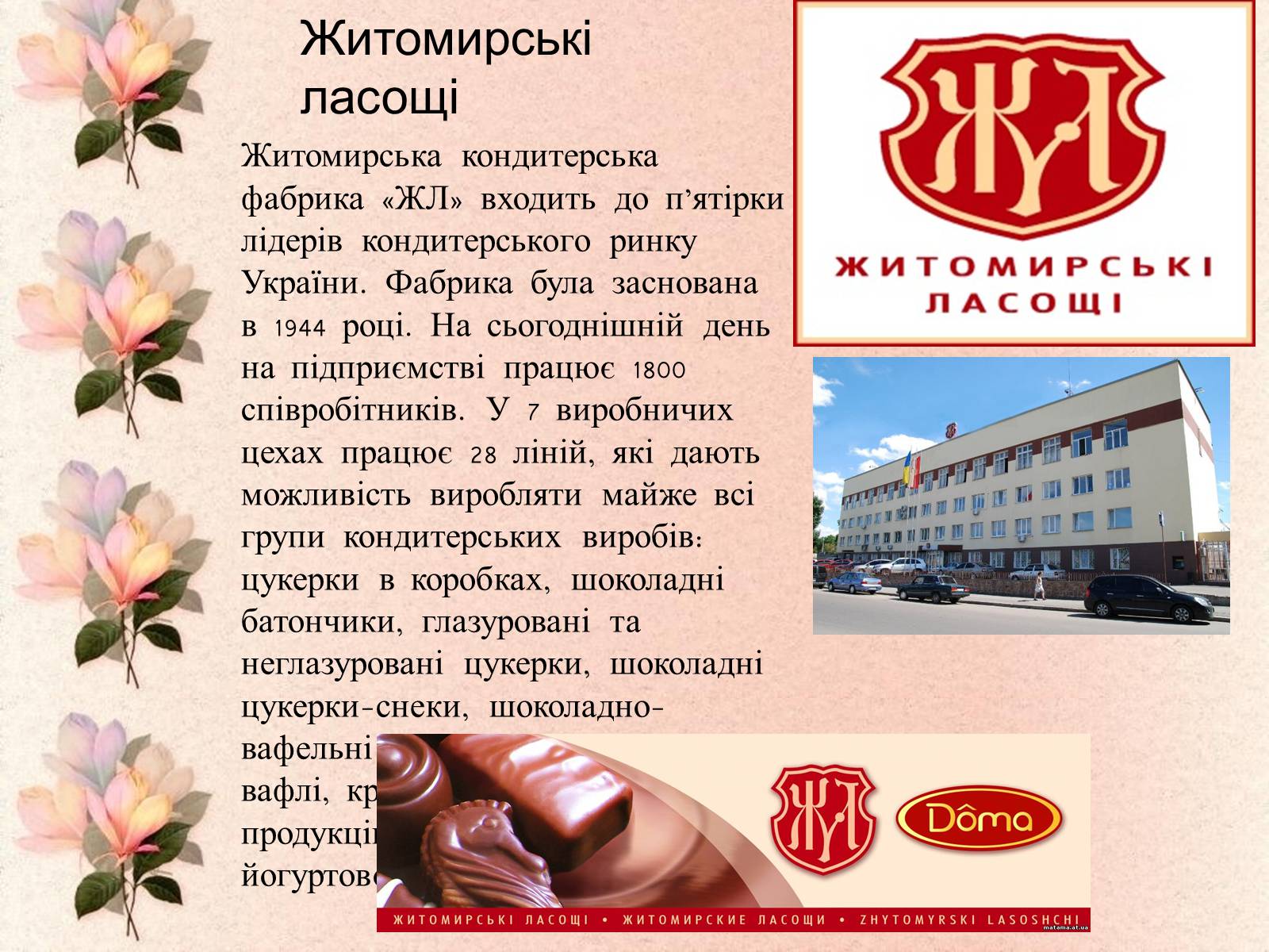 Презентація на тему «Шоколадні фабрики України» - Слайд #14 Презентація на тему «Шоколадні фабрики України» - Слайд #14
