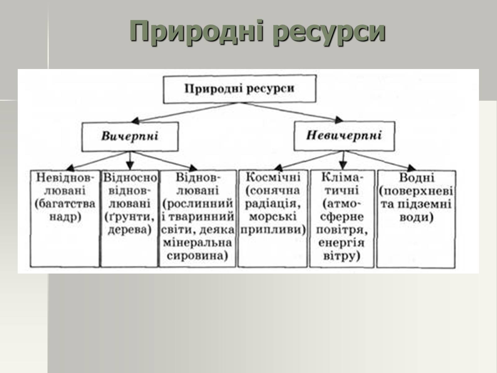 Презентація на тему «Виробничі ресурси і їх структура. Фактори виробництва» - Слайд #6 Презентація на тему «Виробничі ресурси і їх структура. Фактори виробництва» - Слайд #6
