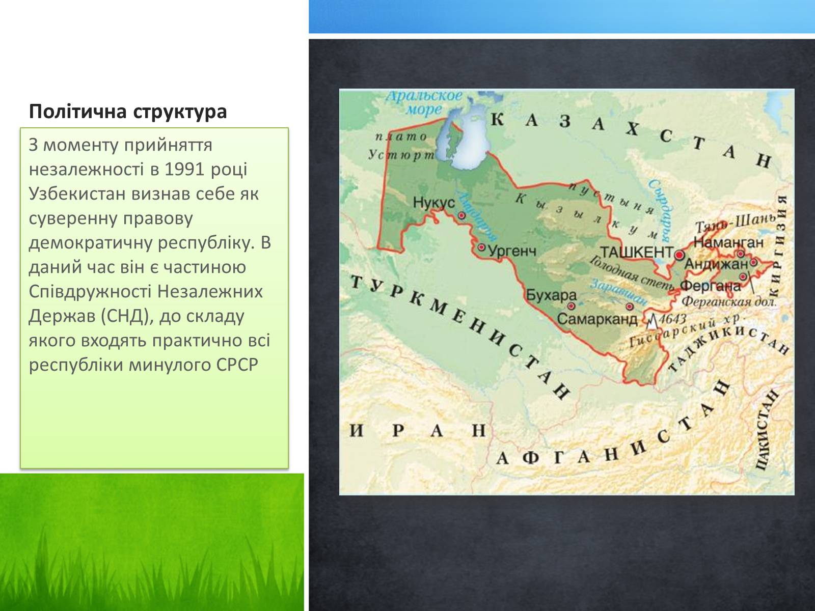 Презентація на тему «Узбекистан» - Слайд #6 Презентація на тему «Узбекистан» - Слайд #6