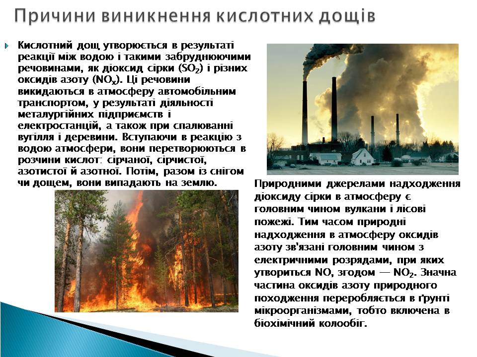 Презентація на тему «Кислотні дощі» (варіант 17) - Слайд #4 Презентація на тему «Кислотні дощі» (варіант 17) - Слайд #4