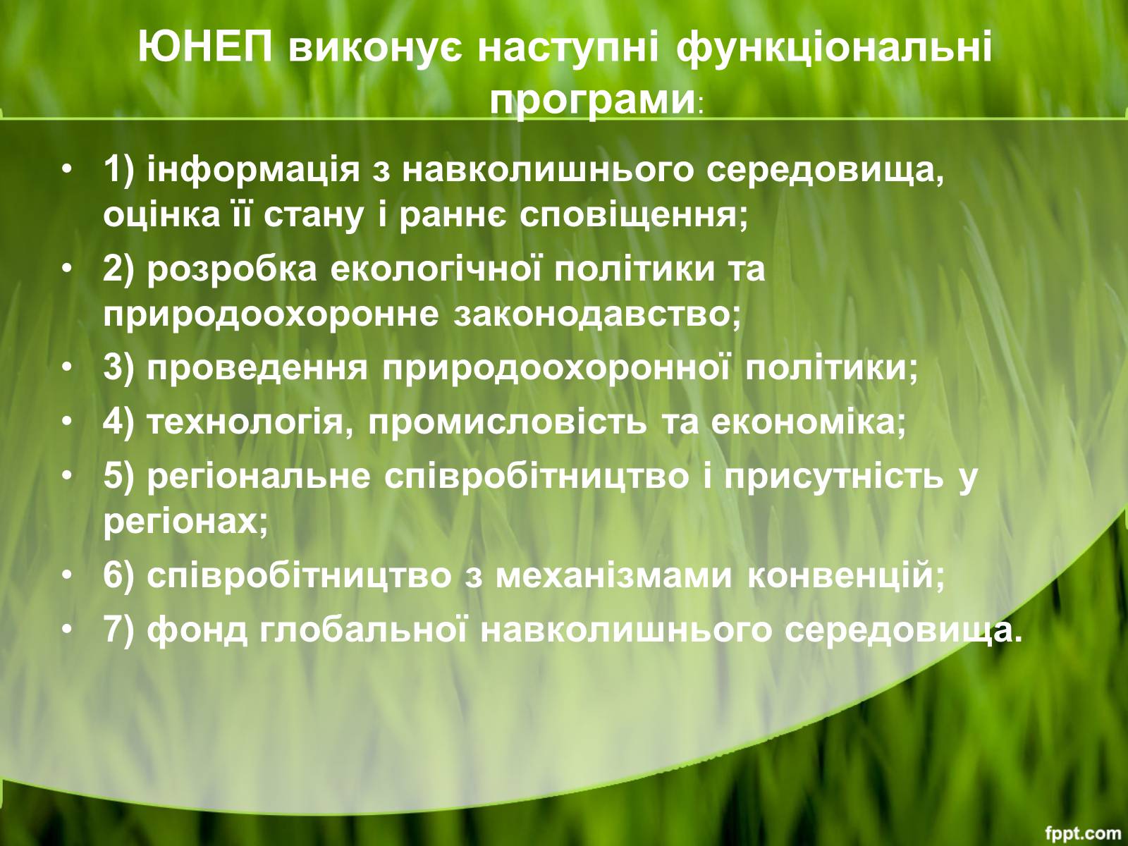 Презентація на тему «Міжнародні організації та охорона навколишнього середовища» - Слайд #20 Презентація на тему «Міжнародні організації та охорона навколишнього середовища» - Слайд #20