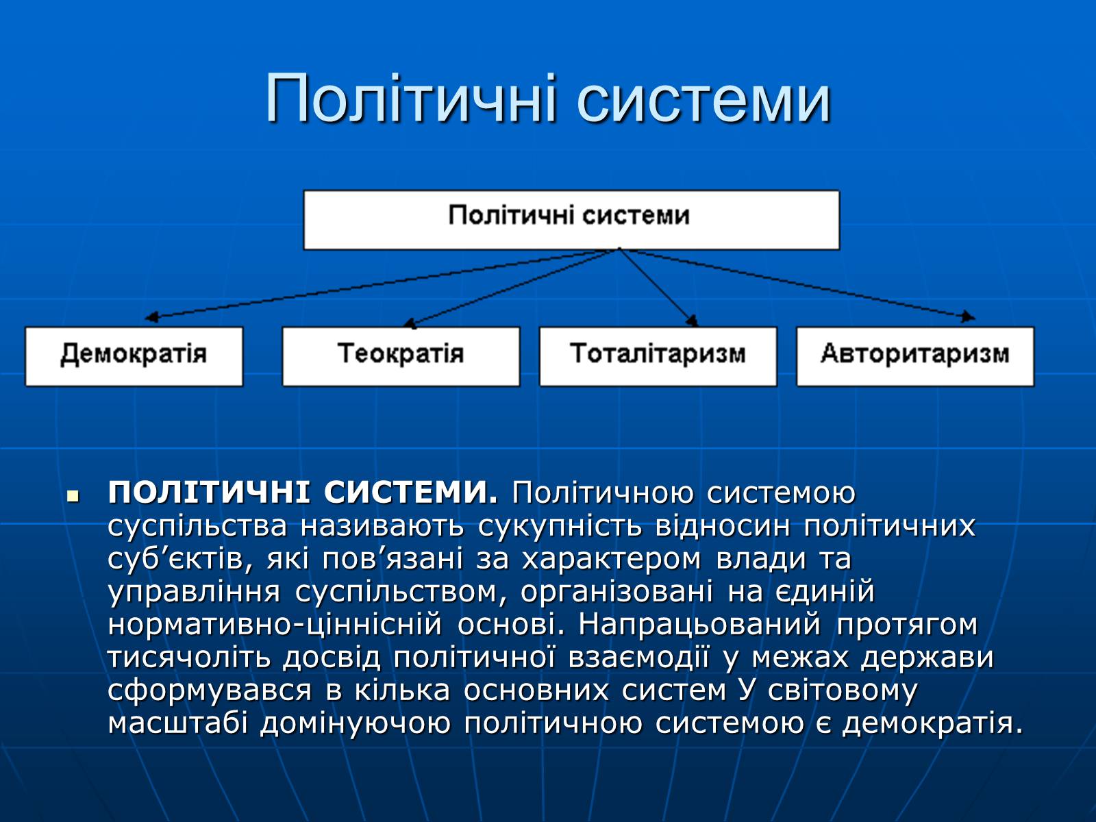 Презентація на тему «Політичні та економічні системи країн» - Слайд #2 Презентація на тему «Політичні та економічні системи країн» - Слайд #2