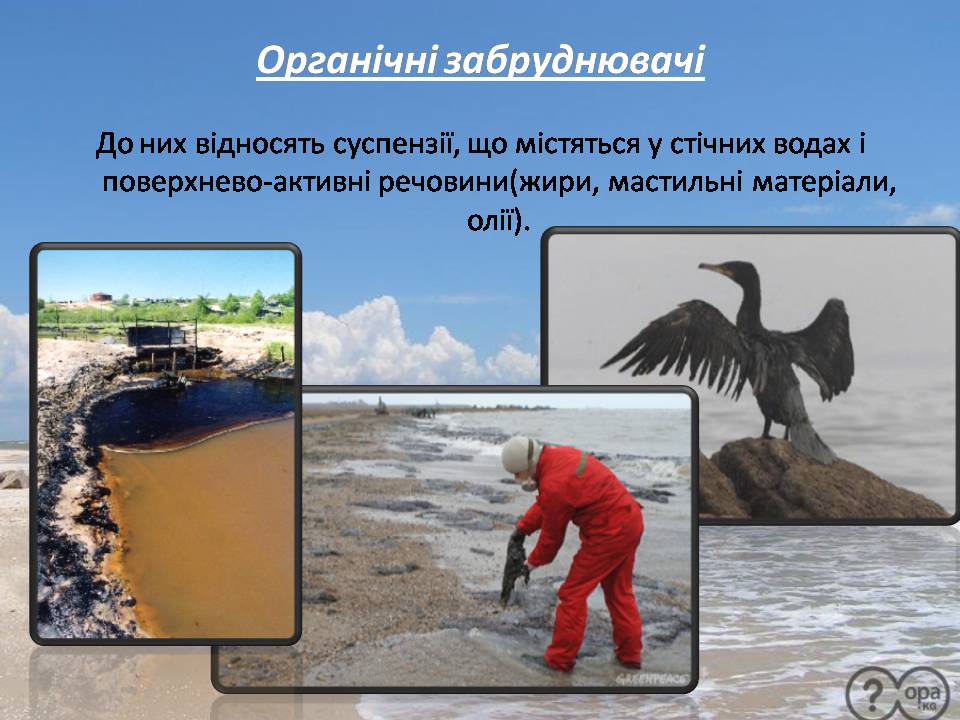 Презентація на тему «Забруднення гідросфери» (варіант 3) - Слайд #11 Презентація на тему «Забруднення гідросфери» (варіант 3) - Слайд #11