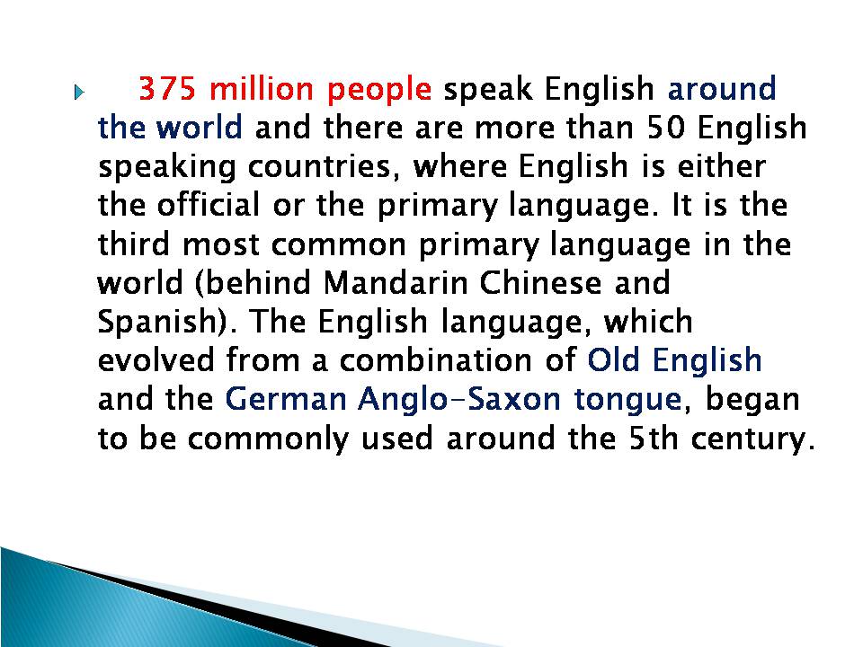 Презентація на тему «English in the World» - Слайд #2 Презентація на тему «English in the World» - Слайд #2