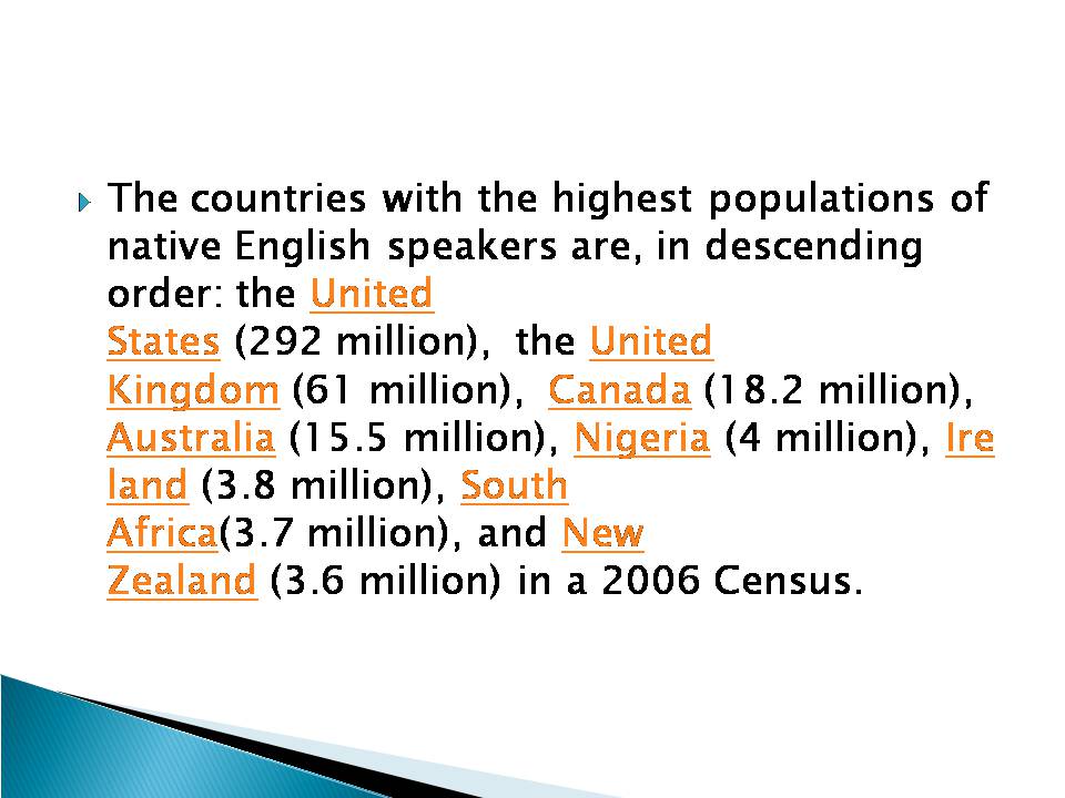 Презентація на тему «English in the World» - Слайд #4 Презентація на тему «English in the World» - Слайд #4
