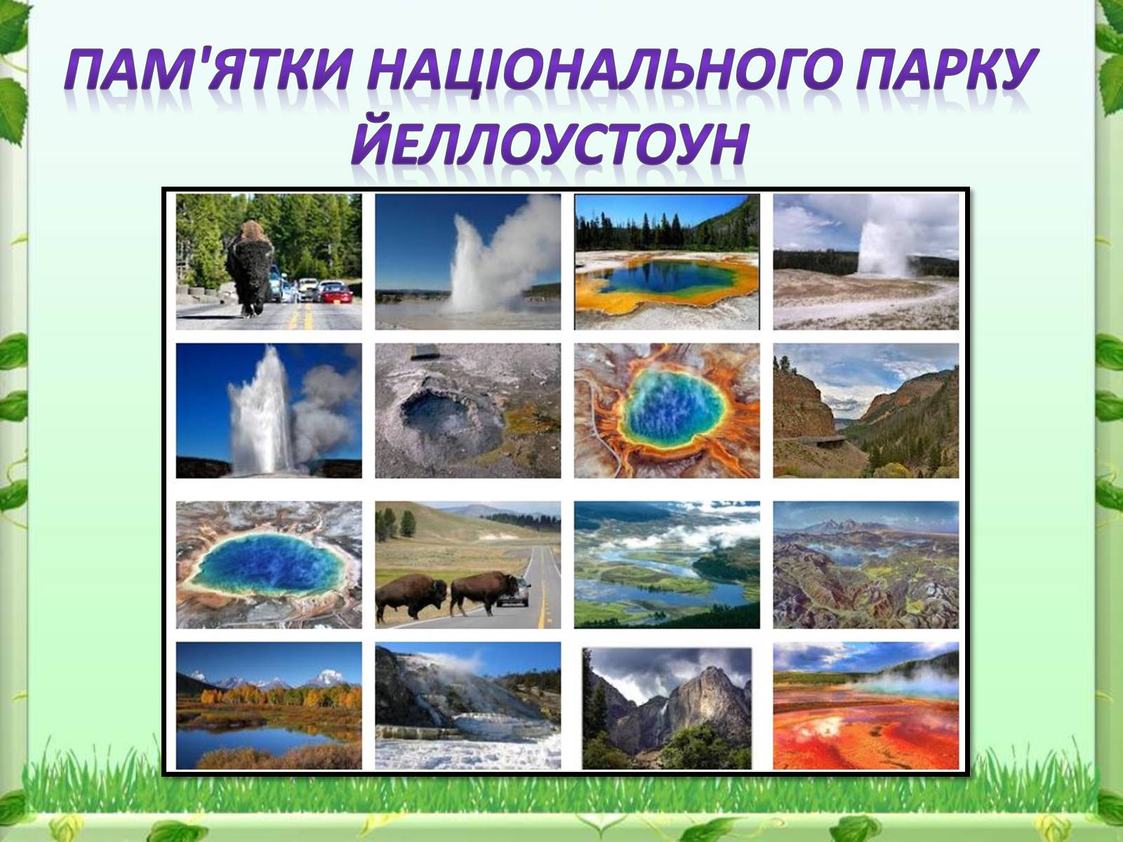 Презентація на тему «Йеллоустоун - перший Національний парк США» - Слайд #11 Презентація на тему «Йеллоустоун - перший Національний парк США» - Слайд #11
