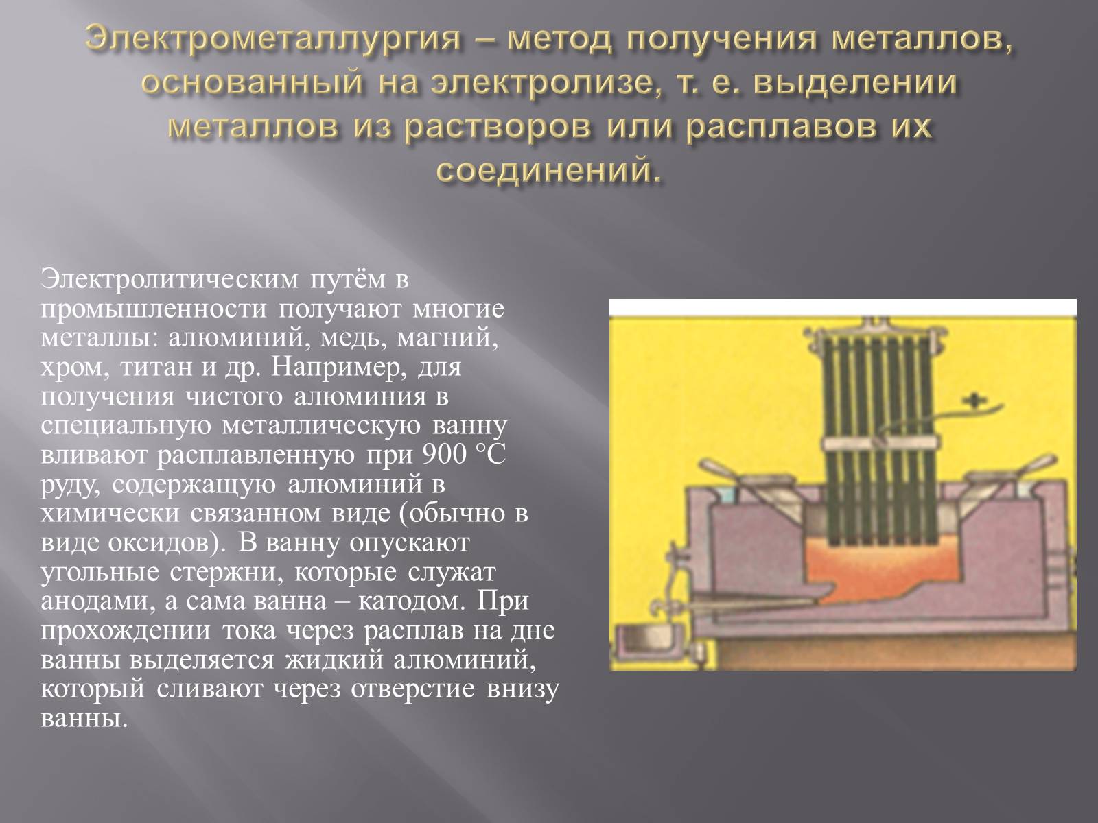 Презентація на тему «Электрометаллургия» - Слайд #2 Презентація на тему «Электрометаллургия» - Слайд #2