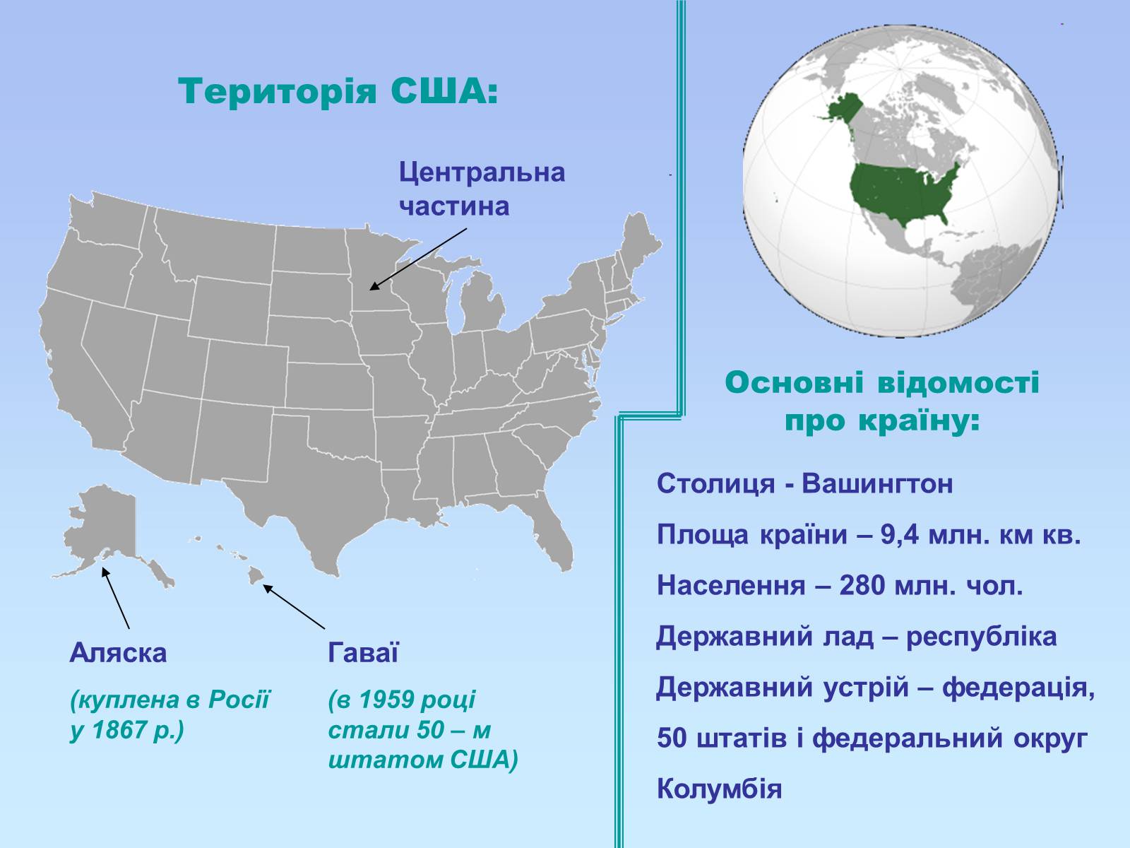 Презентація на тему «Географія США» - Слайд #3 Презентація на тему «Географія США» - Слайд #3
