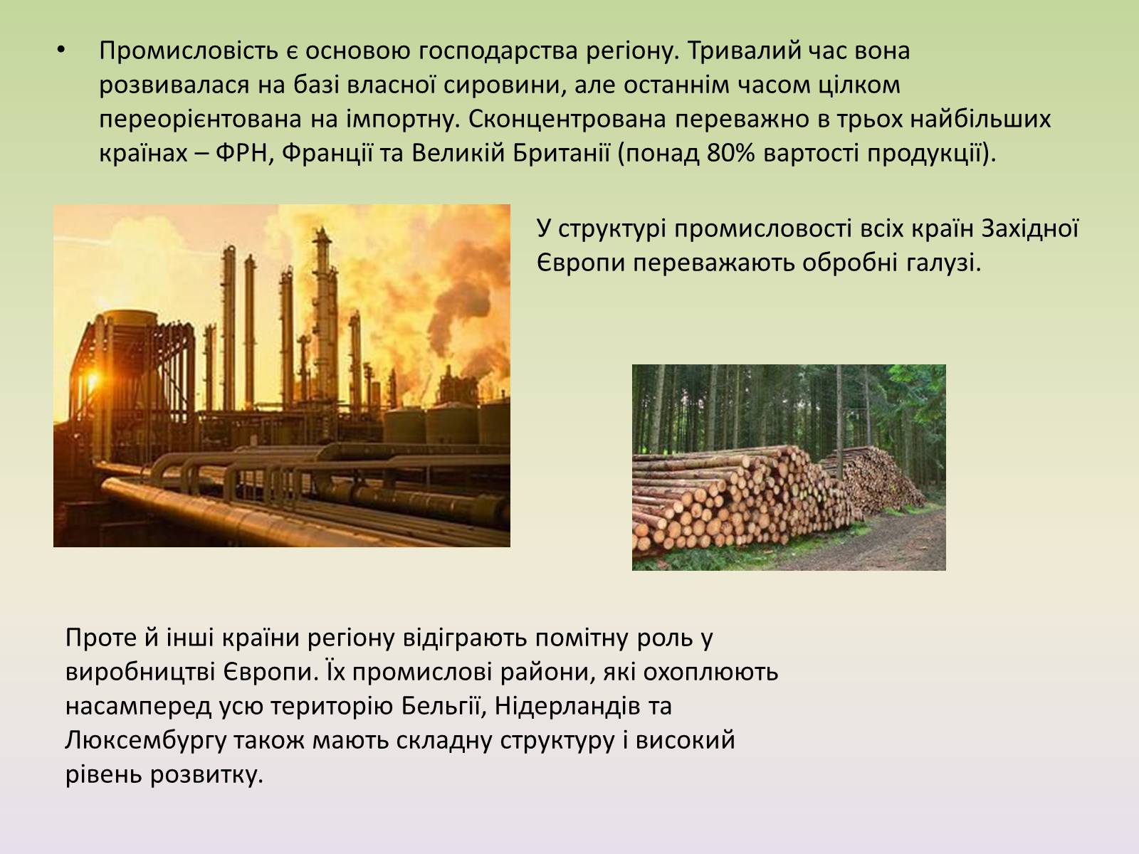 Презентація на тему «Європейські регіони. Західна Європа» - Слайд #13 Презентація на тему «Європейські регіони. Західна Європа» - Слайд #13