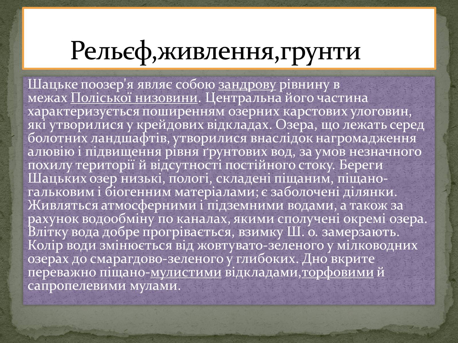 Презентація на тему «Шацькі озера» - Слайд #4 Презентація на тему «Шацькі озера» - Слайд #4