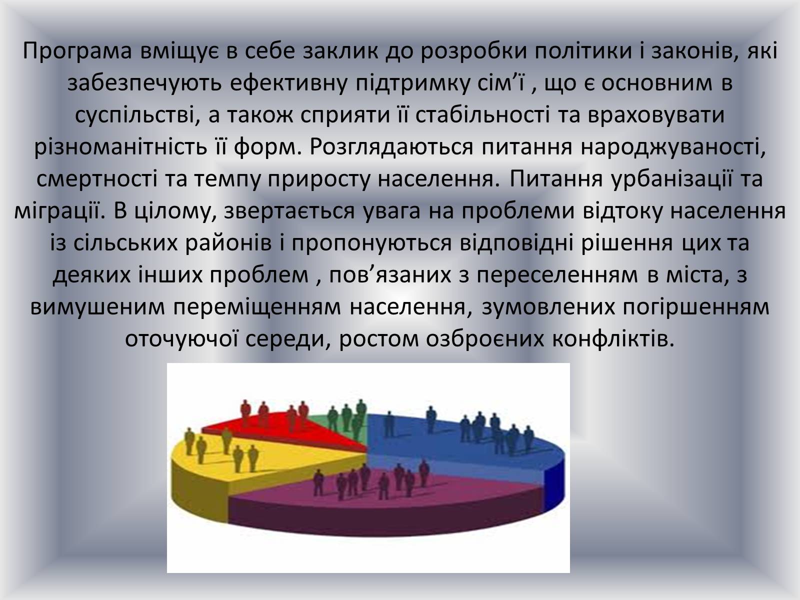 Презентація на тему «Демографічна проблема людства» (варіант 2) - Слайд #22 Презентація на тему «Демографічна проблема людства» (варіант 2) - Слайд #22
