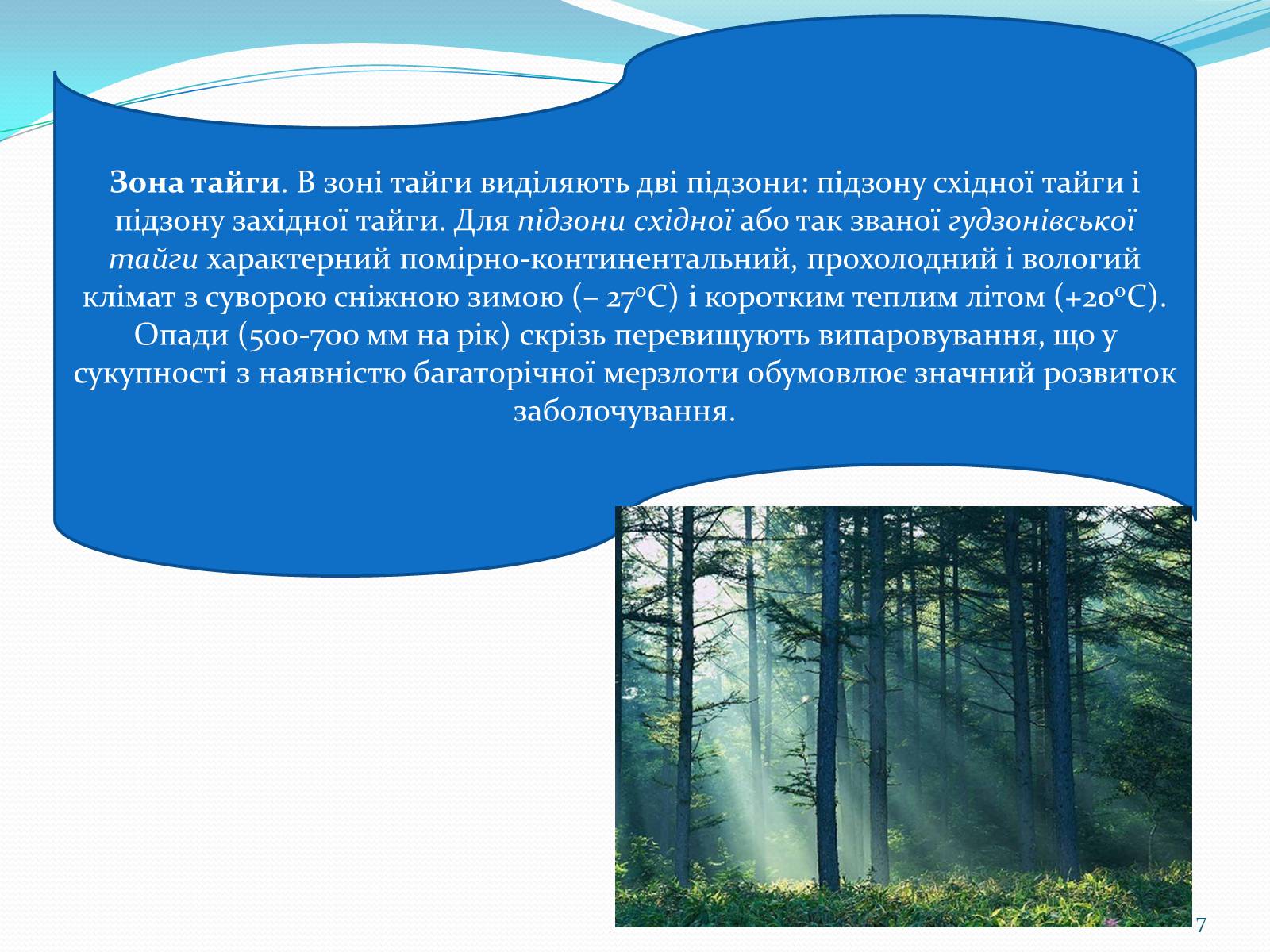 Презентація на тему «Помірний кліматичний пояс» - Слайд #7 Презентація на тему «Помірний кліматичний пояс» - Слайд #7
