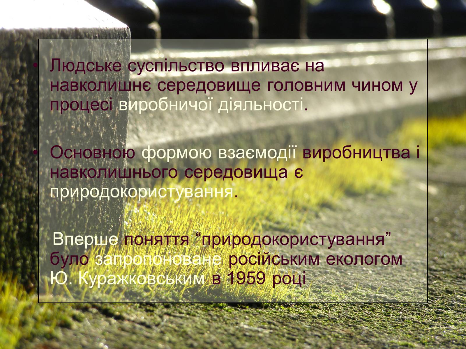 Презентація на тему «Невиснажливе природокористування» - Слайд #3 Презентація на тему «Невиснажливе природокористування» - Слайд #3
