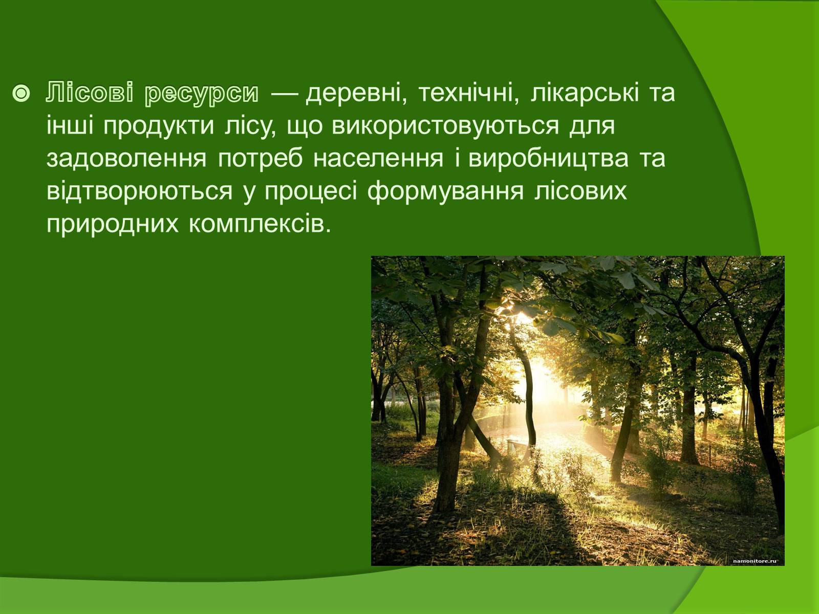 Презентація на тему «Лісові ресурси» (варіант 1) - Слайд #2 Презентація на тему «Лісові ресурси» (варіант 1) - Слайд #2