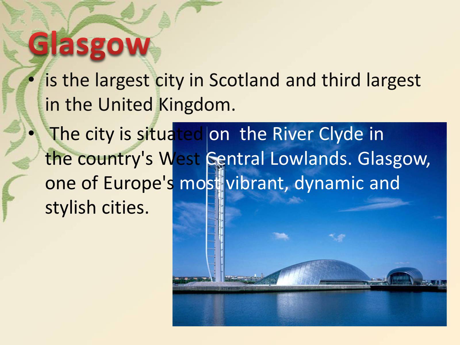 Презентація на тему «Glasgow» (варіант 4) - Слайд #2 Презентація на тему «Glasgow» (варіант 4) - Слайд #2