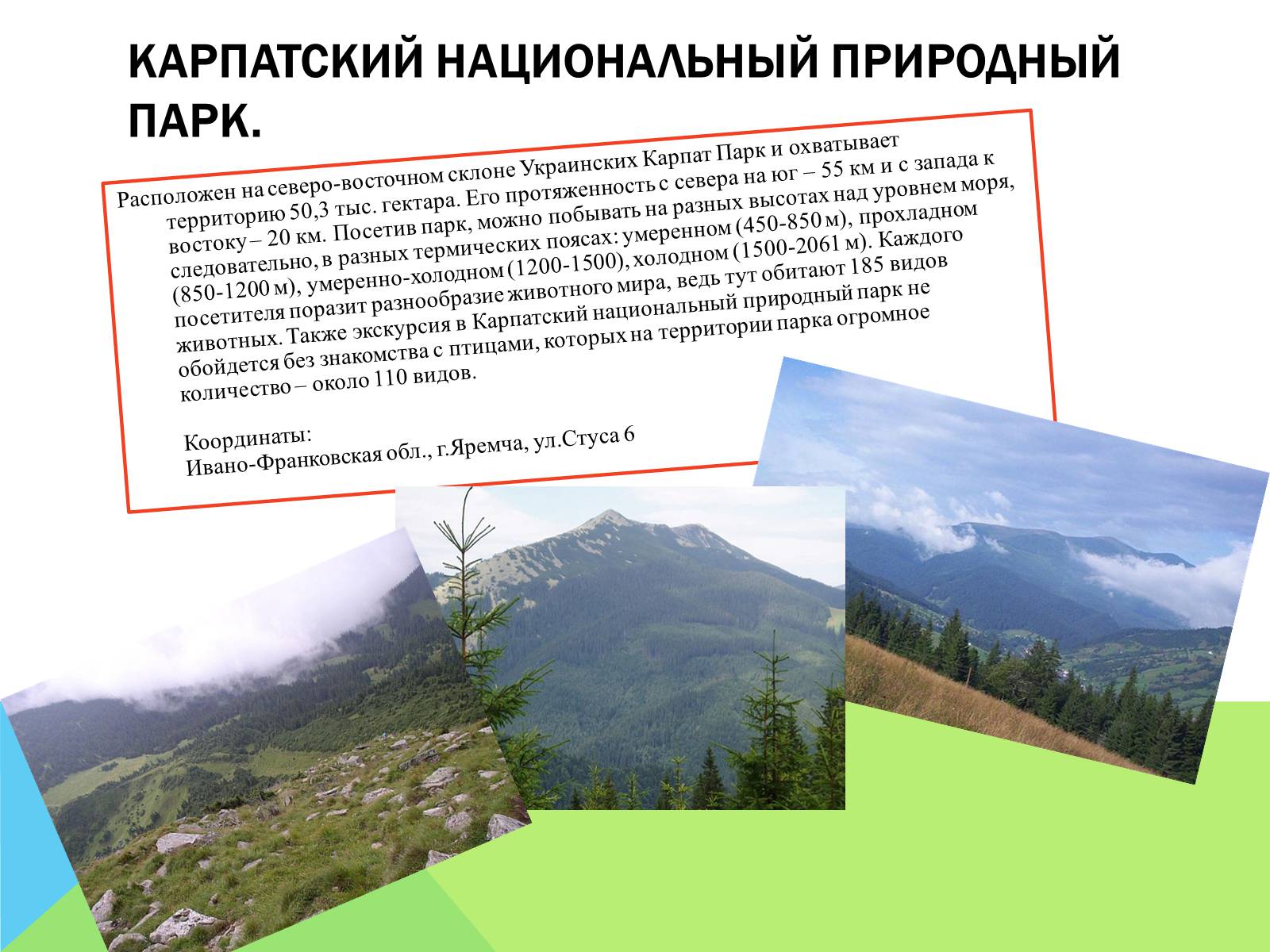 Презентація на тему «Национальные природные парки Украины» - Слайд #4 Презентація на тему «Национальные природные парки Украины» - Слайд #4