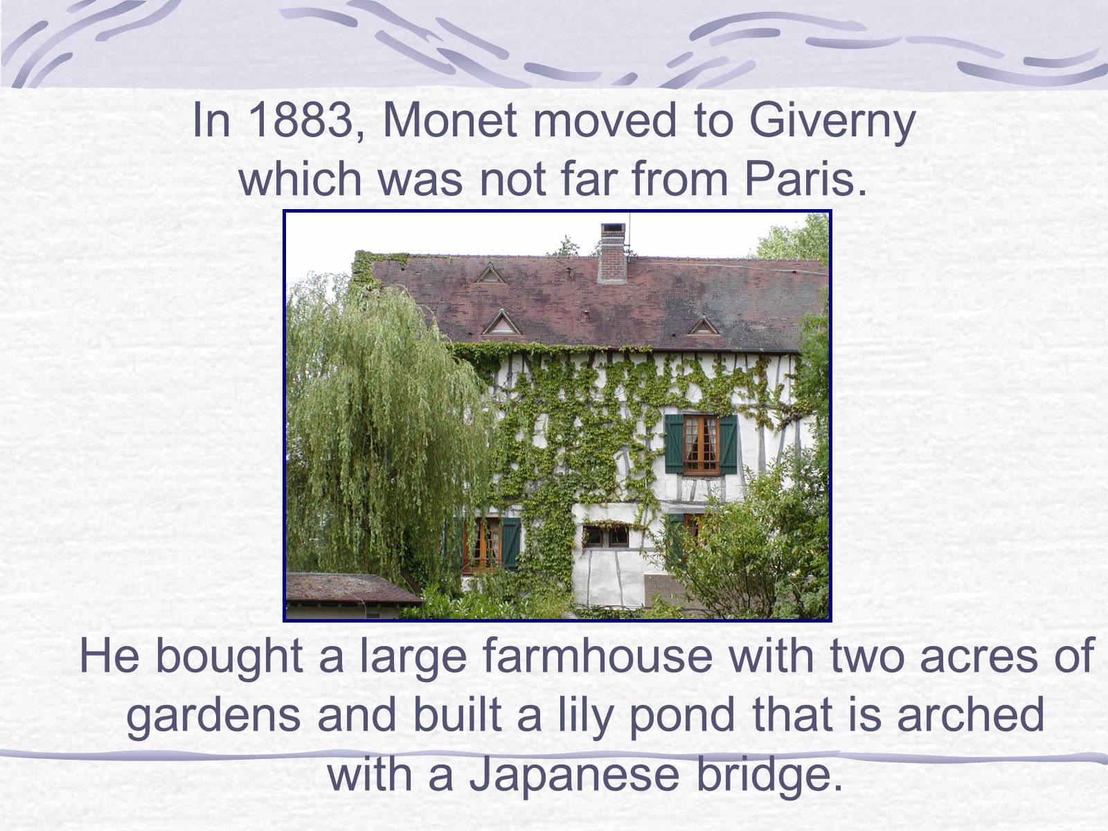 Презентація на тему «Claude Monet» (варіант 3) - Слайд #12 Презентація на тему «Claude Monet» (варіант 3) - Слайд #12