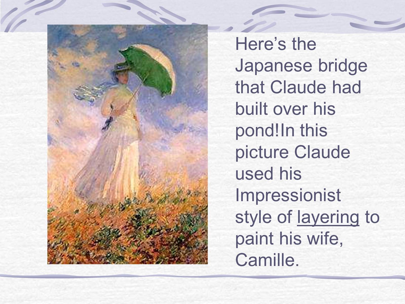 Презентація на тему «Claude Monet» (варіант 3) - Слайд #15 Презентація на тему «Claude Monet» (варіант 3) - Слайд #15