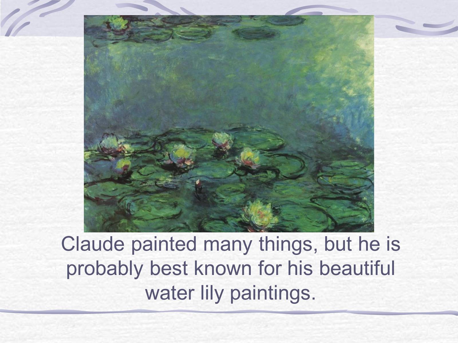 Презентація на тему «Claude Monet» (варіант 3) - Слайд #17 Презентація на тему «Claude Monet» (варіант 3) - Слайд #17