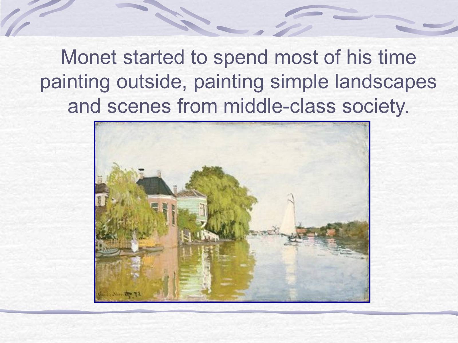 Презентація на тему «Claude Monet» (варіант 3) - Слайд #4 Презентація на тему «Claude Monet» (варіант 3) - Слайд #4
