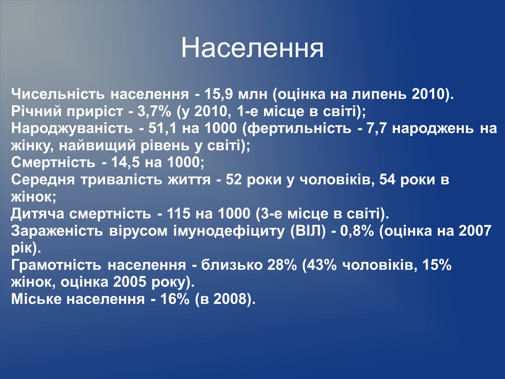 Презентація на тему «Нігер» (варіант 2) - Слайд #19 Презентація на тему «Нігер» (варіант 2) - Слайд #19