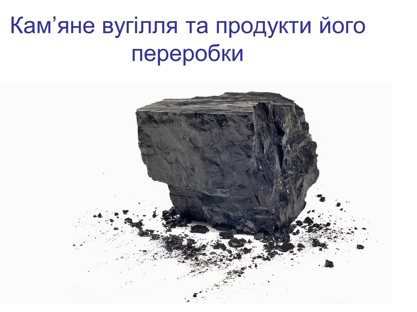 Презентація на тему «Кам’яне вугілля та продукти його переробки» (варіант 3) - Слайд #1 Презентація на тему «Кам’яне вугілля та продукти його переробки» (варіант 3) - Слайд #1