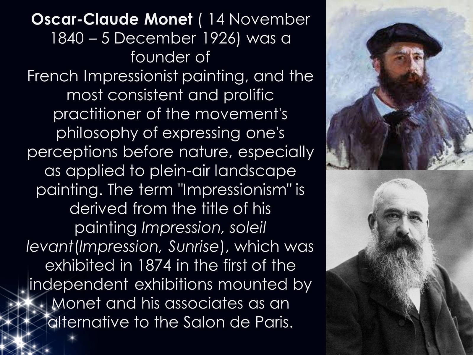 Презентація на тему «Claude Monet» (варіант 1) - Слайд #2 Презентація на тему «Claude Monet» (варіант 1) - Слайд #2