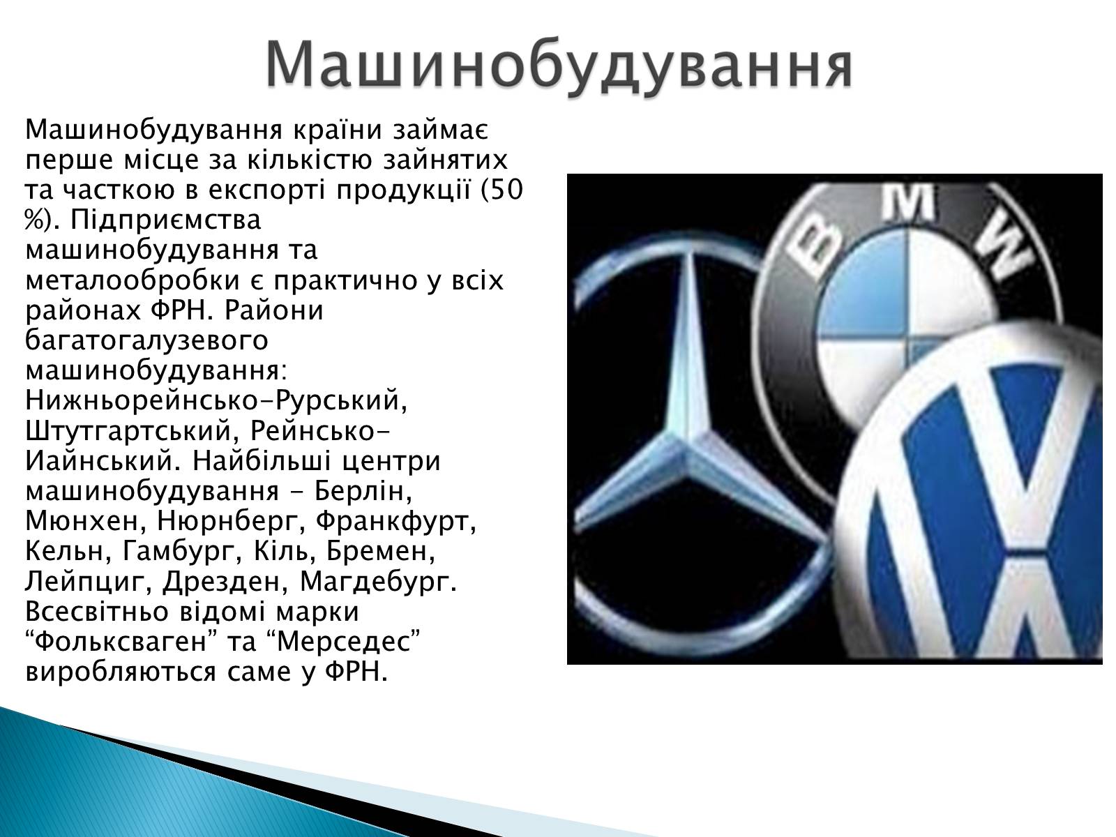 Презентація на тему «Федеративна Республіка Німеччини» - Слайд #8 Презентація на тему «Федеративна Республіка Німеччини» - Слайд #8