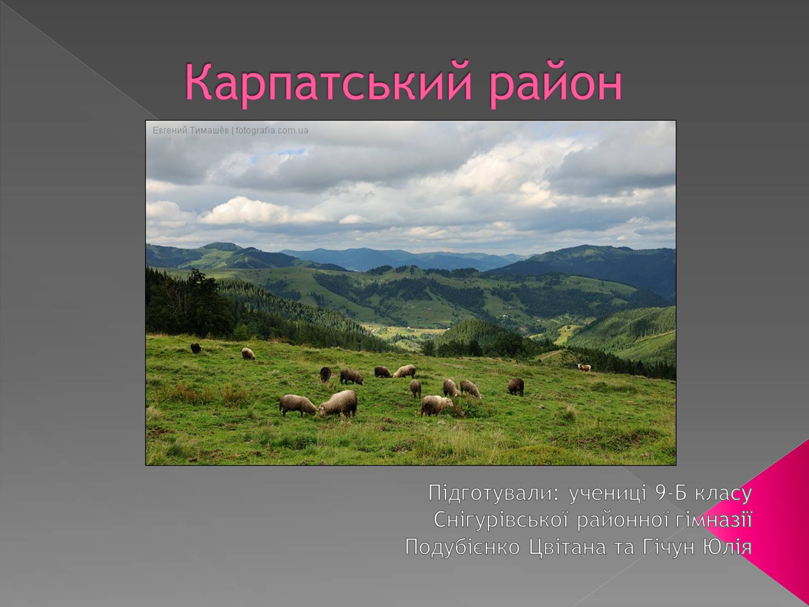 Презентація на тему «Карпатський район» - Слайд #1 Презентація на тему «Карпатський район» - Слайд #1