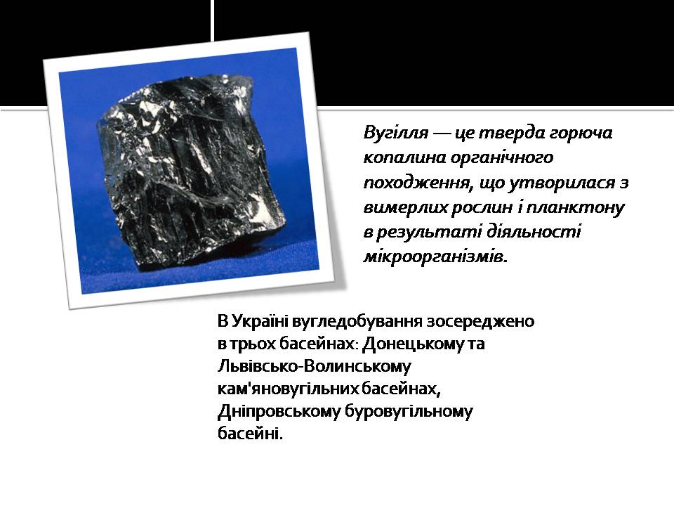 Презентація на тему «Кам’яне вугілля та продукти його переробки» (варіант 4) - Слайд #2 Презентація на тему «Кам’яне вугілля та продукти його переробки» (варіант 4) - Слайд #2