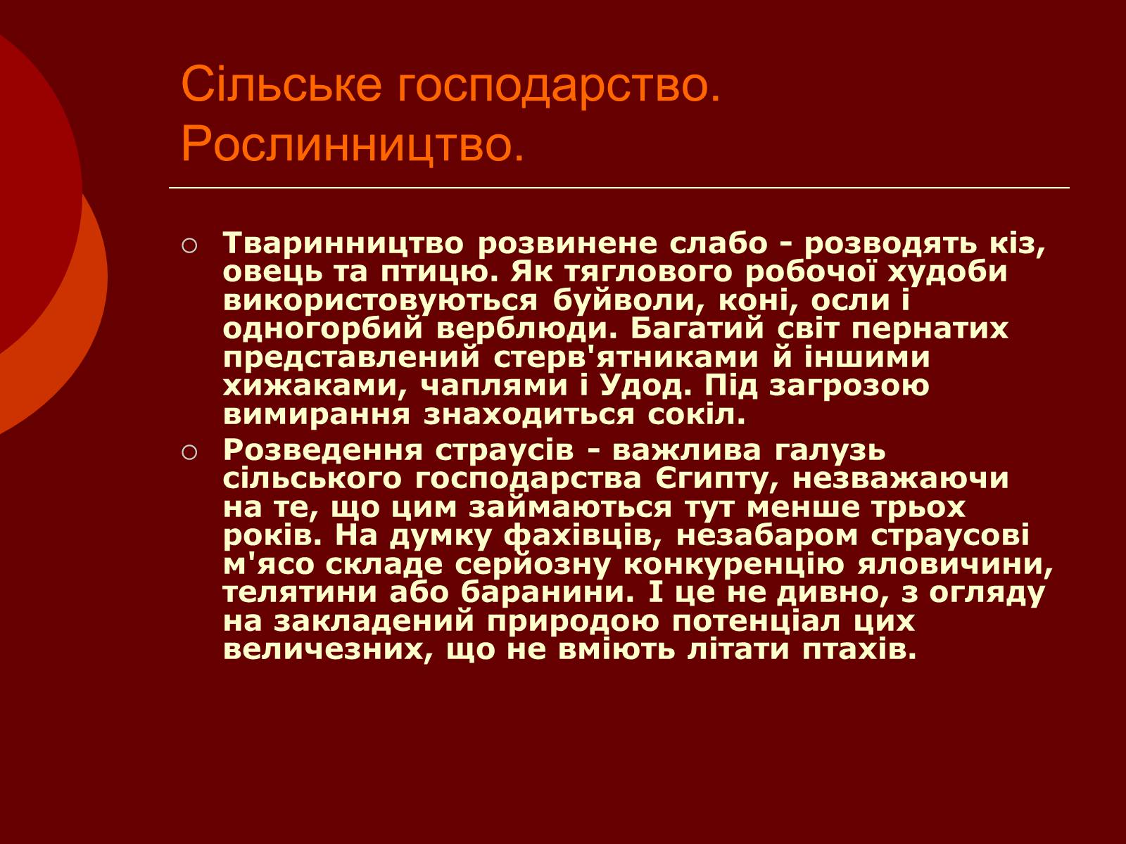Презентація на тему «Арабська Республіка Єгипет» - Слайд #7 Презентація на тему «Арабська Республіка Єгипет» - Слайд #7