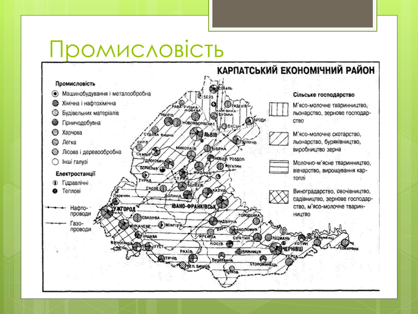 Презентація на тему «Карпатський економічний район» (варіант 4) - Слайд #6 Презентація на тему «Карпатський економічний район» (варіант 4) - Слайд #6