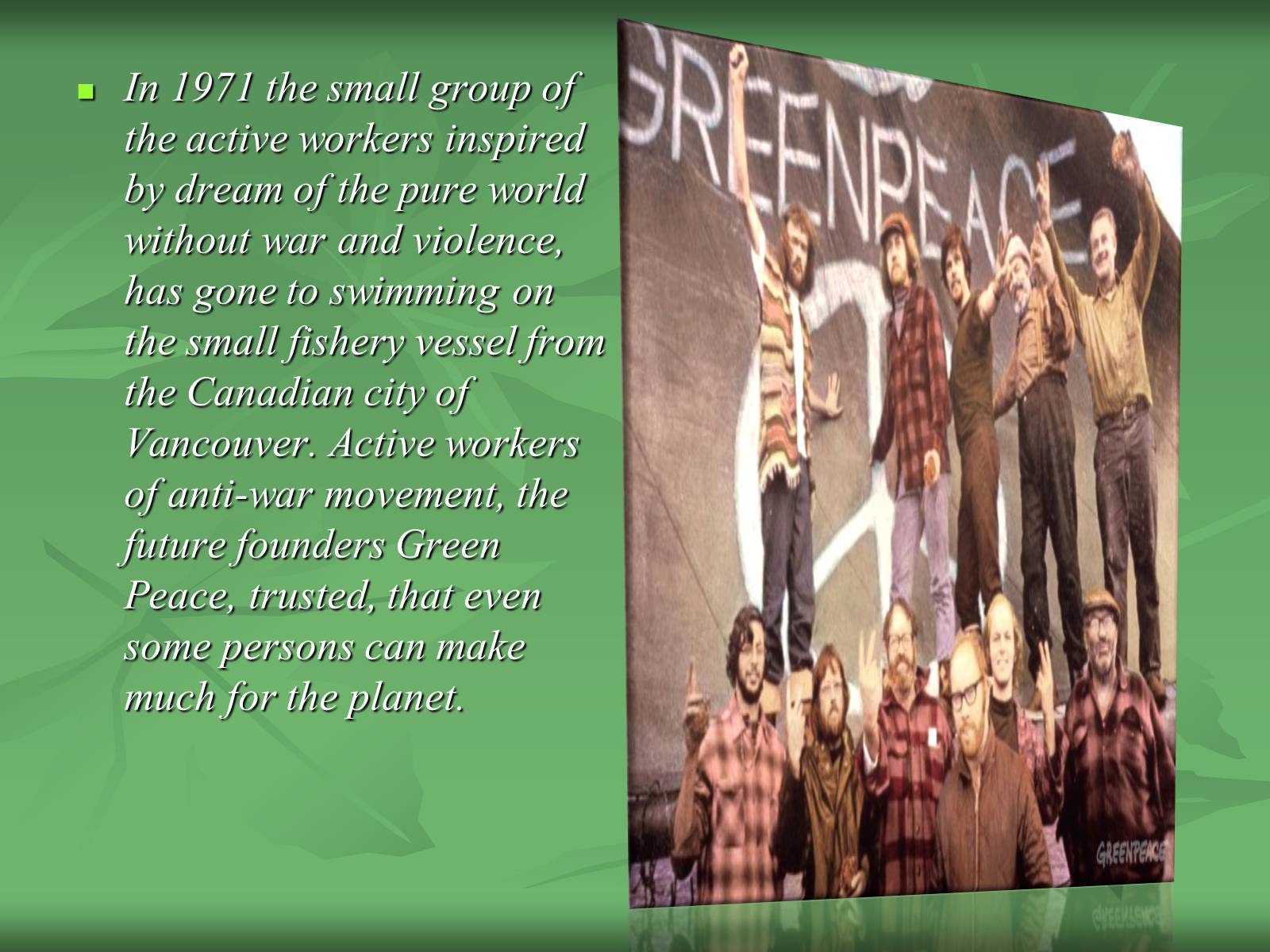 Презентація на тему «Green movement in the world» - Слайд #6 Презентація на тему «Green movement in the world» - Слайд #6